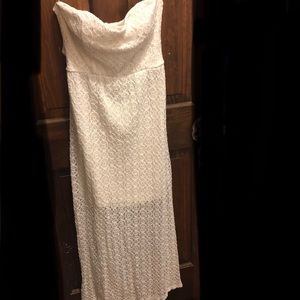 White long lacy dress